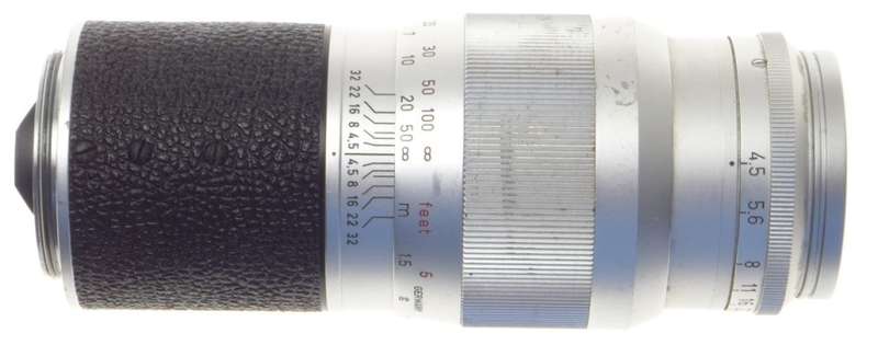 JUST SERVICED CLA LEITZ HEKTOR 4.5 f=13.5cm LTM LEICA M39 SCREW MOUNT LENS 135mm