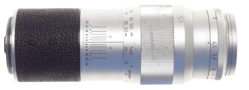 JUST SERVICED CLA LEITZ HEKTOR 4.5 f=13.5cm LTM LEICA M39 SCREW MOUNT LENS 135mm