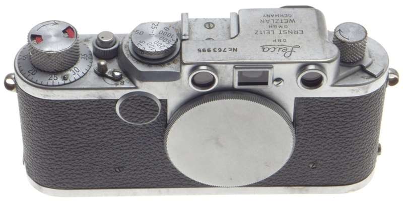 WELL USED LEICA IIF LEITZ 35mm FILM CAMERA 2f BODY M39 SCREW MOUNT RANGE FINDER