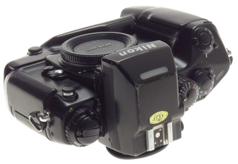 SLR F4 NIKON 35mm FILM CAMERA BODY DP 20 PRISM FINDER BATTRY GRIP NICE CONDITION