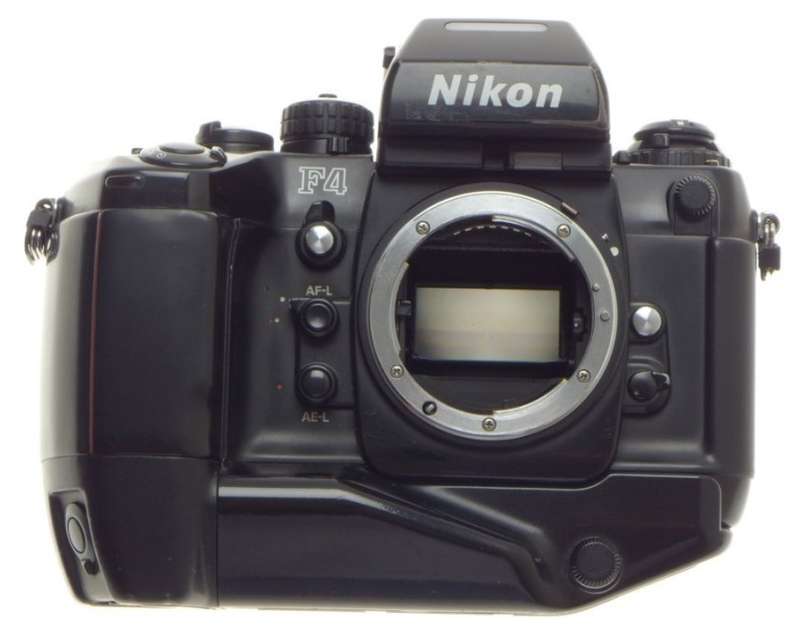 SLR F4 NIKON 35mm FILM CAMERA BODY DP 20 PRISM FINDER BATTRY GRIP NICE CONDITION