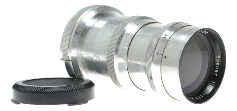Zeiss Contax Opton T Sonnar Chrome RF lens 4/135mm