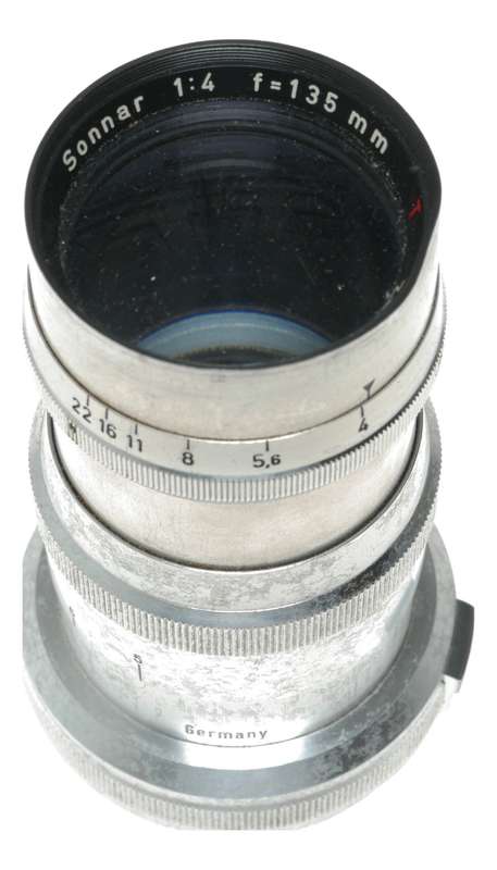 Zeiss Contax Opton T Sonnar Chrome RF lens 4/135mm