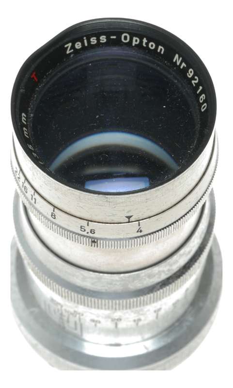 Zeiss Contax Opton T Sonnar Chrome RF lens 4/135mm