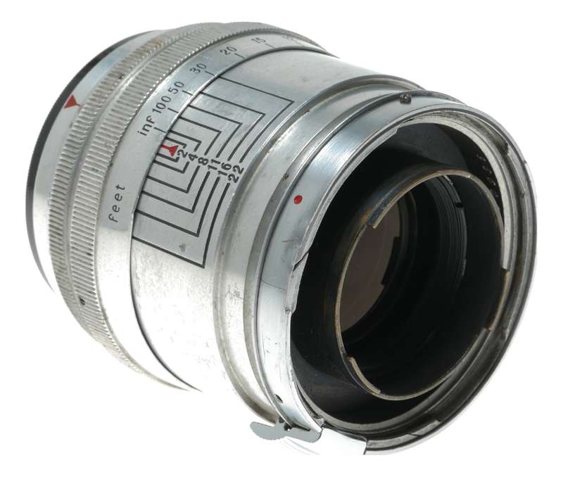 Contax RF Sonnar f2 f=8.5 cm lens Zeiss 2/85 T pre set apertures