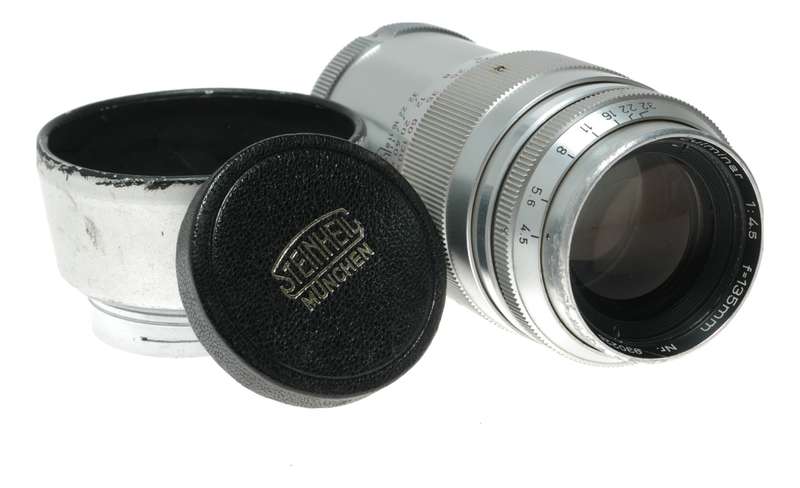 Steinheil f/4.5 Culminar f=135mm chrome tele lens Exakta mount4.5/135mm