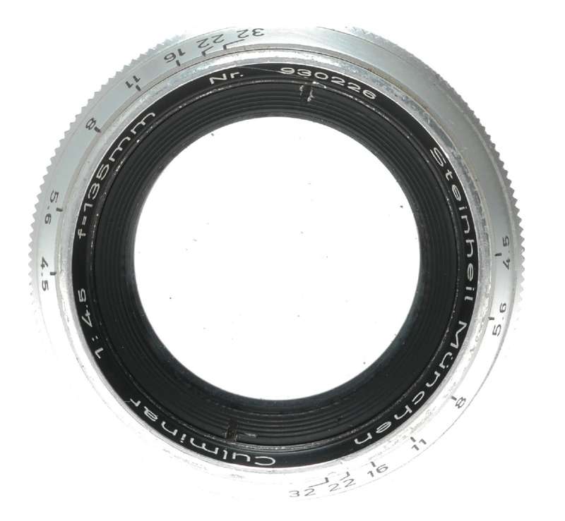 Steinheil f/4.5 Culminar f=135mm chrome tele lens Exakta mount4.5/135mm