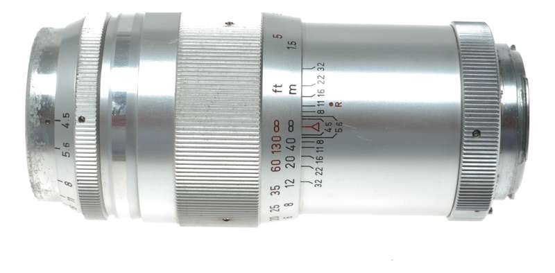 Steinheil f/4.5 Culminar f=135mm chrome tele lens Exakta mount4.5/135mm