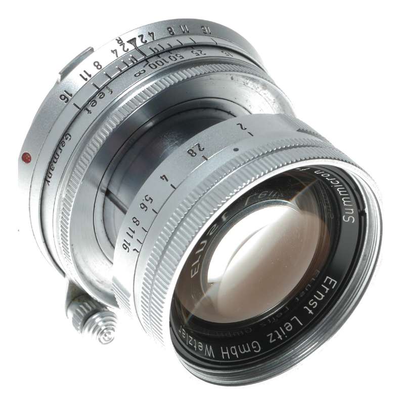 Leica M Summicron 1:2 f=5cm bayonet mount 2/50mm lens set just serviced