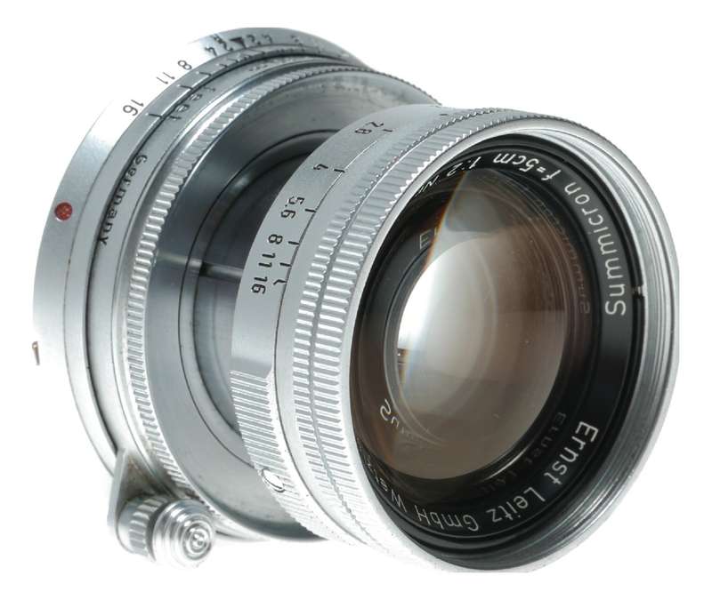 Leica M Summicron 1:2 f=5cm bayonet mount 2/50mm lens set just serviced