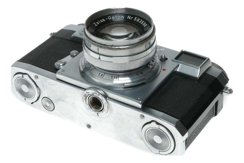 Zeiss Opton T Sonnar 1:2 f=5cm RF Contax camera cased clean condition