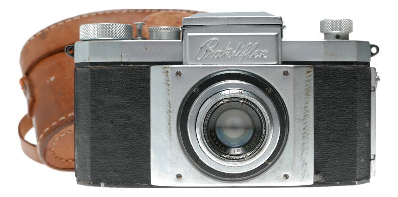 Praktiflex SLR camera Anastigmat Victa 1:2.9 f=5cm lens rare version