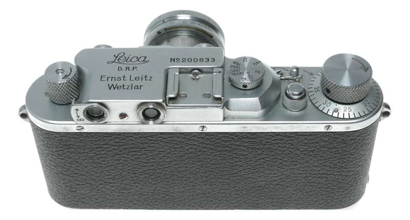 Leica III rangefinder camera Summar f=5cm 1:2 lens cap case vintage