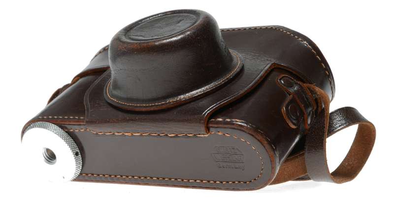 Leitz Wetzlar RF vintage original leather camera case with neck strap