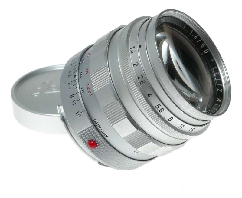 LEICA Summilux 1.4/50mm chrome silver satin M mount coated vintage lens f=50mm