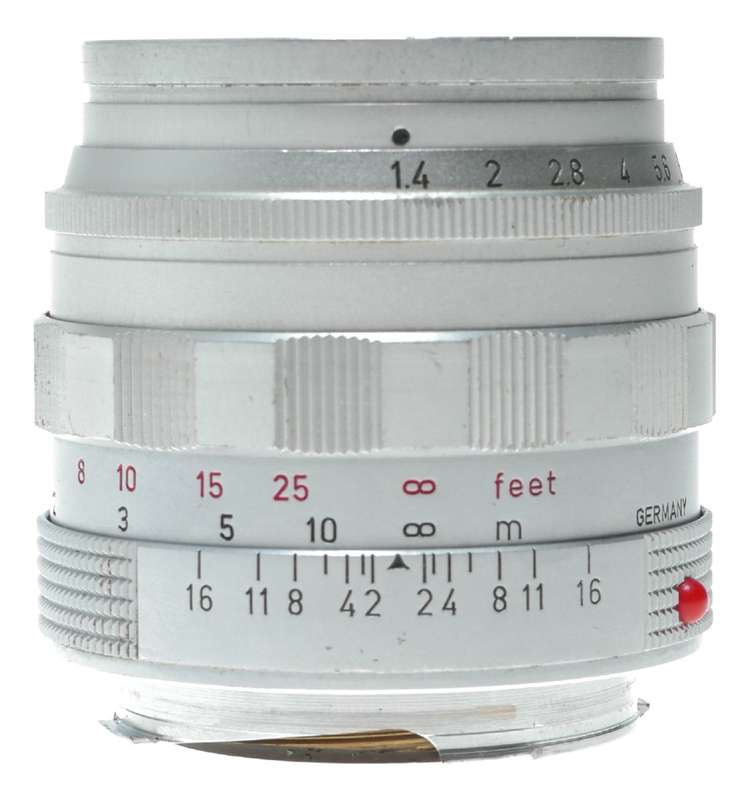 LEICA Summilux 1.4/50mm chrome silver satin M mount coated vintage lens f=50mm