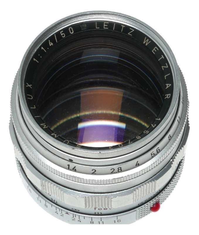 LEICA Summilux 1.4/50mm chrome silver satin M mount coated vintage lens f=50mm