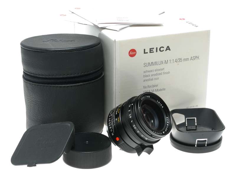 Leica Summilux-M 35 mm f1.4 Asph 1.4/35 hood caps boxed 11874