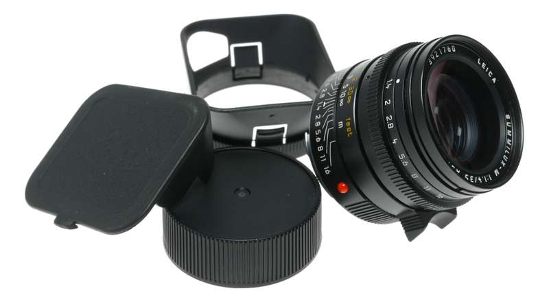 Leica Summilux-M 35 mm f1.4 Asph 1.4/35 hood caps boxed 11874