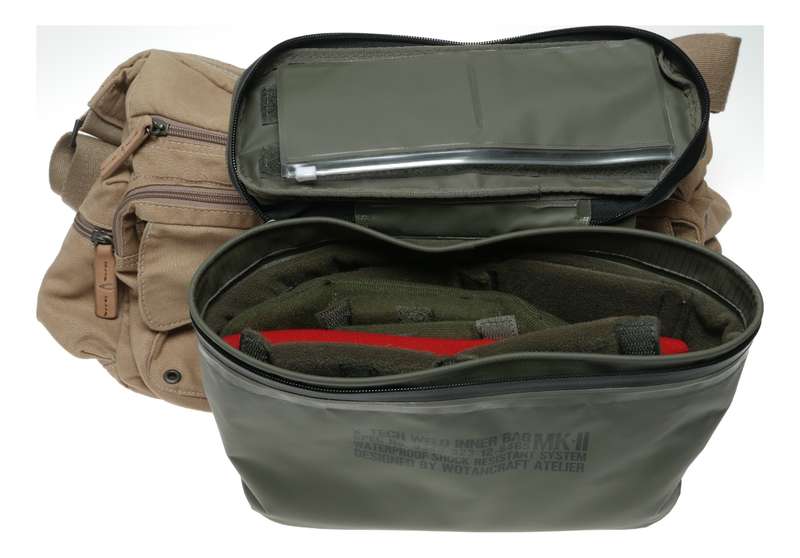 Wotancraft Camel Active Camera Shoulder Bag MK-II Waterproof Insert