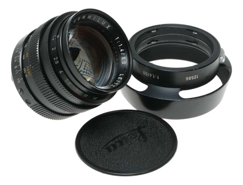Leica Summilux 1:1.4/50mm 11114 Black lens f=50mm 12586 boxed