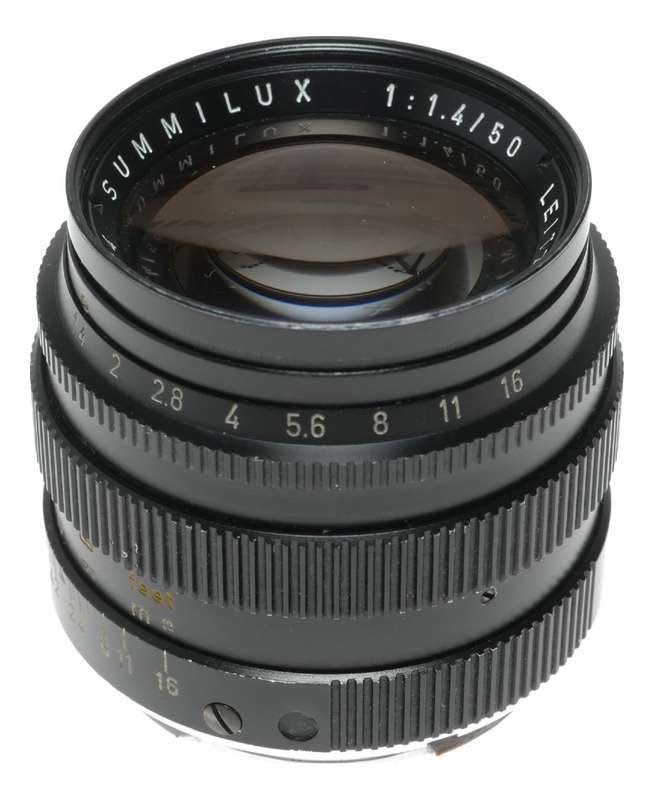 Leica Summilux 1:1.4/50mm 11114 Black lens f=50mm 12586 boxed