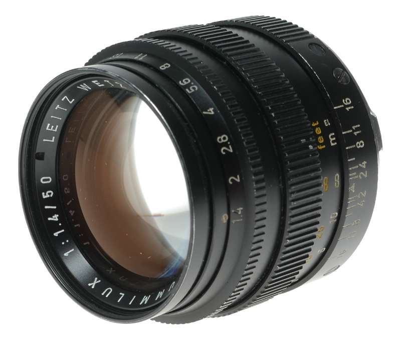 Leica Summilux 1:1.4/50mm 11114 Black lens f=50mm 12586 boxed