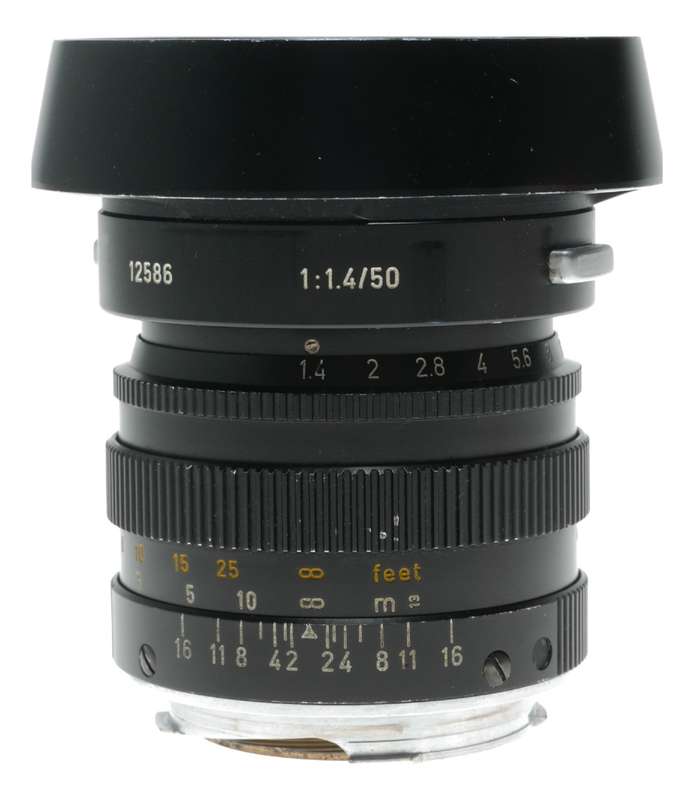 Leica Summilux 1:1.4/50mm 11114 Black lens f=50mm 12586 boxed