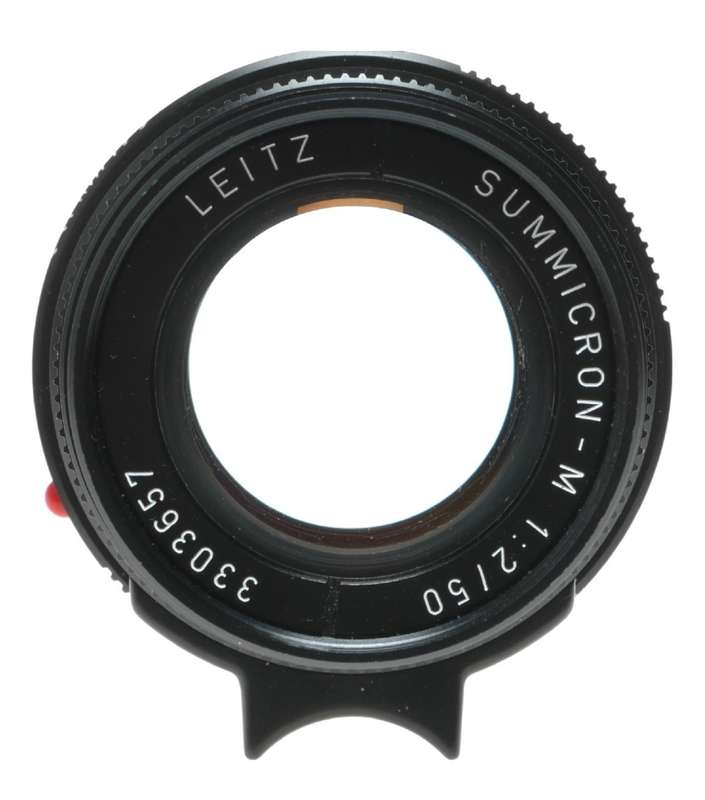 Leica Summicron-M 1:2/50 black RF camera Leitz lens box caps 11819