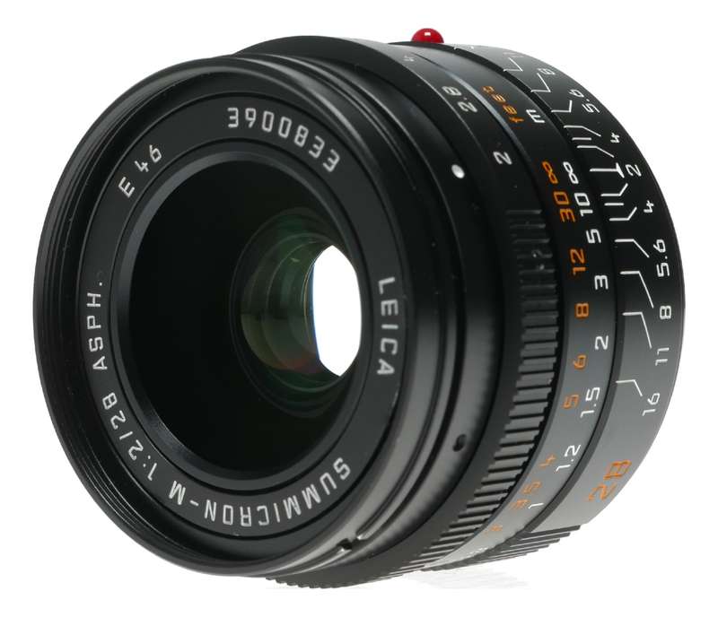 Leica Summicron-M 1:2/28mm Asph. E46 lens hood caps pouch 11604