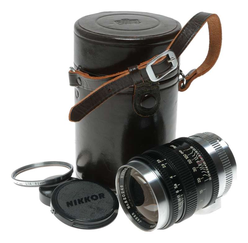 Nippon Kogaku NIKKOR-P 10.5cm F2.5 lens cased Beautiful