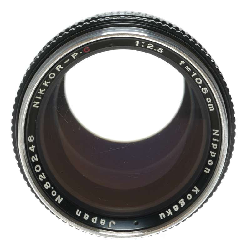 Nippon Kogaku NIKKOR-P 10.5cm F2.5 lens cased Beautiful