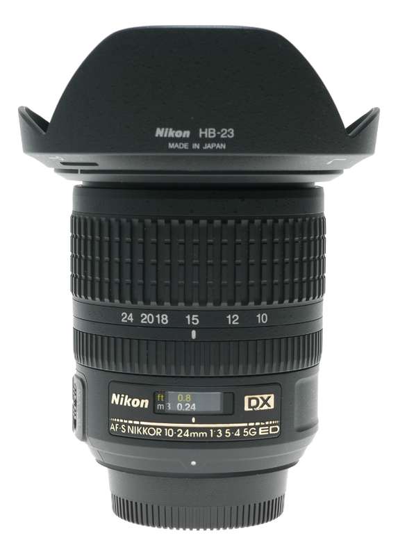 Nikon Af-s Dx Nikkor 10-24mm F3.5-4.5G Ed Af Zoom lens HB-23 hood