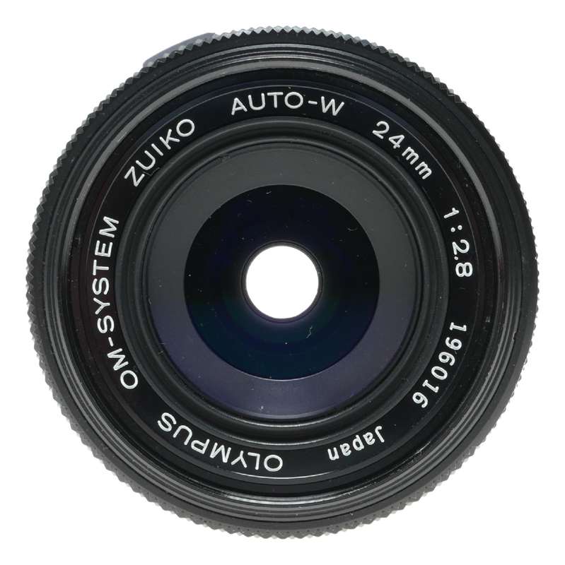 Olympus Auto-W 24mm 1:2.8 Zuiko Vintage camera lens hood excellent