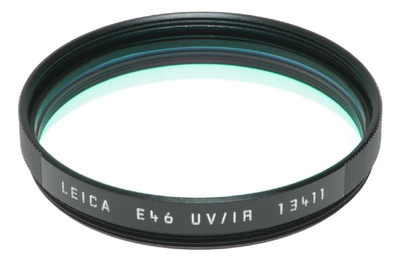 Leica 46mm UV/IR Filter Black 13411 fits Leica M8 Camera Lens MINT