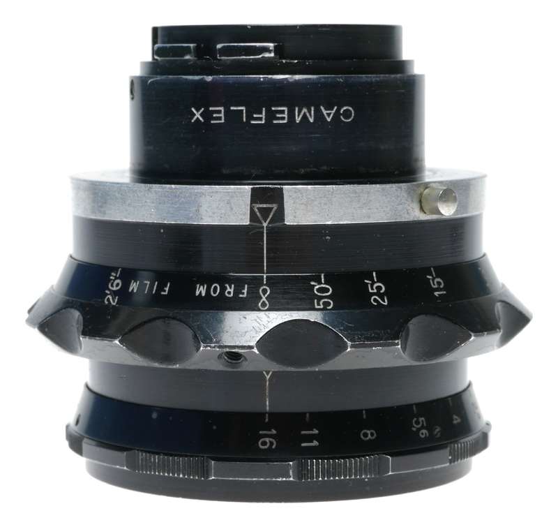 Kinoptik 1:2 f=50mm Apochromat FOCALE camera lens 2/50 Cameflex caps CLA'd