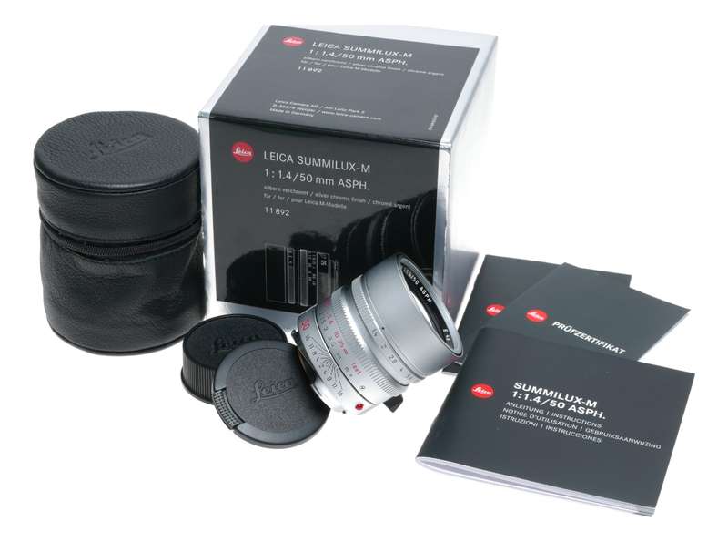11892 Leica Summilux-M 50mm f/1.4 6 bit silver lens fits M240 M10-R 1.4/50