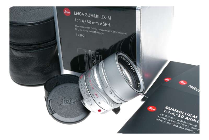 11892 Leica Summilux-M 50mm f/1.4 6 bit silver lens fits M240 M10-R 1.4/50