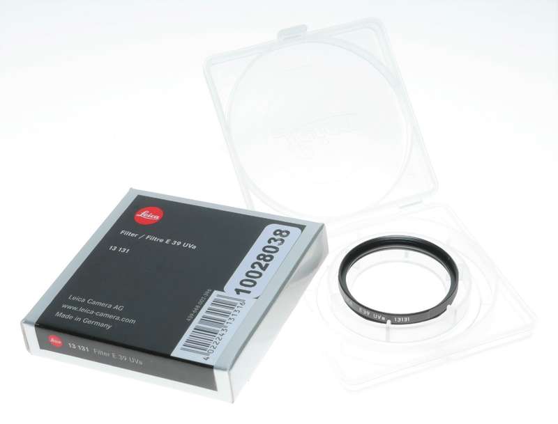 Summicron Leica 13131 range finder Filter E39 UVa E 39 Black Mint boxed