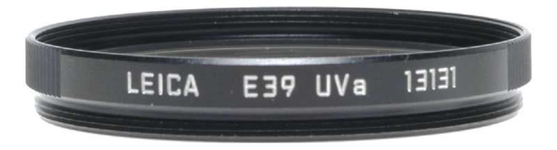 Summicron Leica 13131 range finder Filter E39 UVa E 39 Black Mint boxed