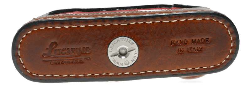 Leicatime Luigi Leica camera tan brown leather half case made in Italy