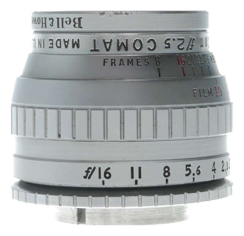 Bell & Howell 20mm f/2.5 COMATcine movie camera lens