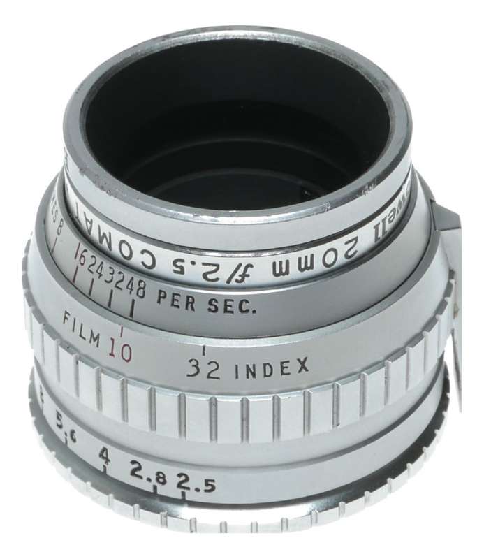 Bell & Howell 20mm f/2.5 COMATcine movie camera lens
