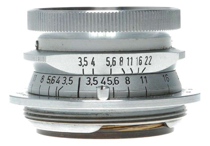 Ernst Leitz Wetzlar Summaron 1:3.5 f=3.5cm lens M39 to Leica M adapter hood caps