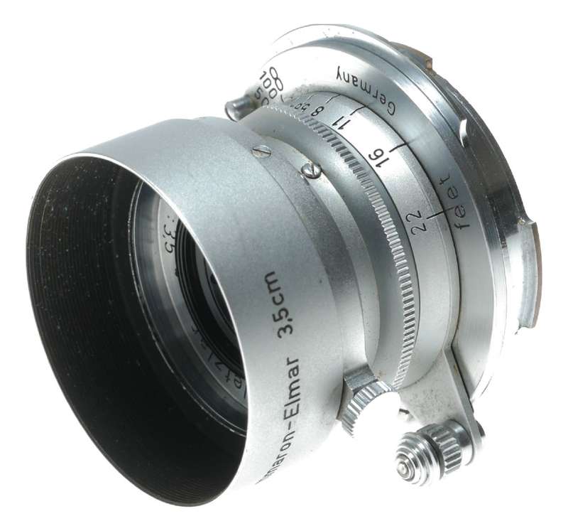 Ernst Leitz Wetzlar Summaron 1:3.5 f=3.5cm lens M39 to Leica M adapter hood caps