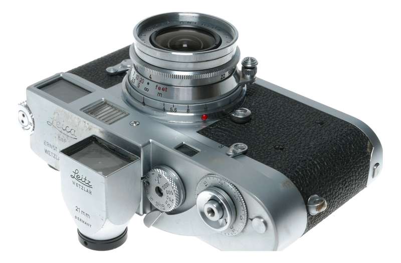 Leica M2 35mm RF film camera 21mm Finder Super-Angulon 1:4/21 lens