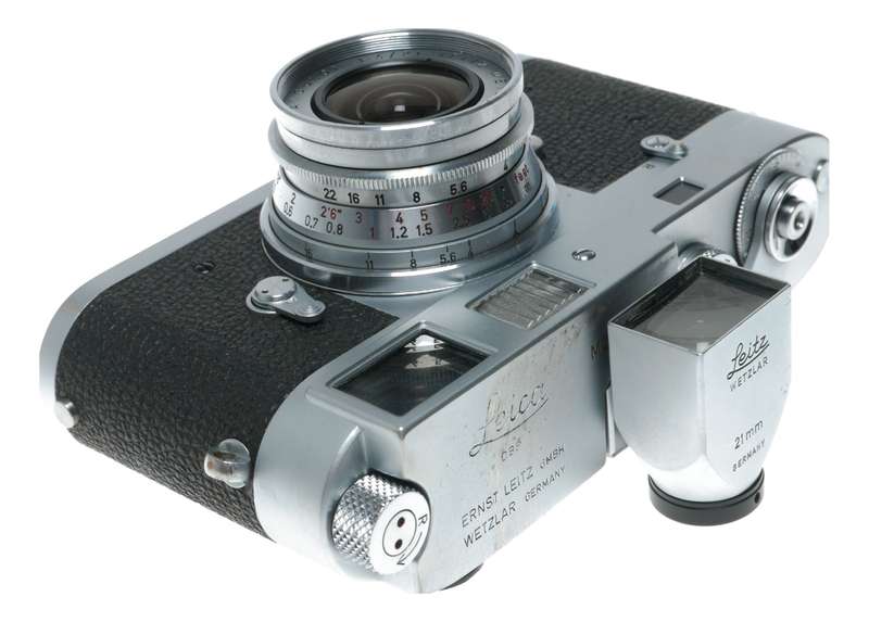 Leica M2 35mm RF film camera 21mm Finder Super-Angulon 1:4/21 lens