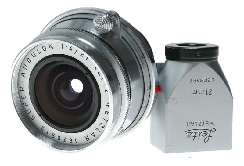 Leica M2 35mm RF film camera 21mm Finder Super-Angulon 1:4/21 lens
