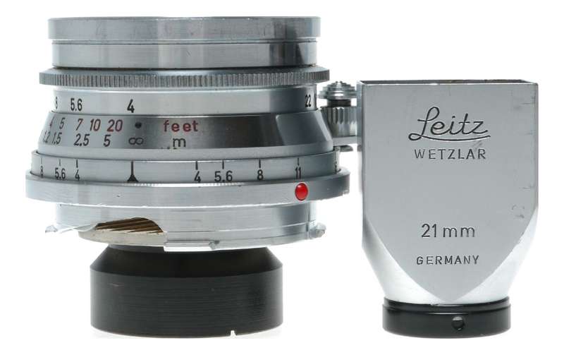 Leica M2 35mm RF film camera 21mm Finder Super-Angulon 1:4/21 lens