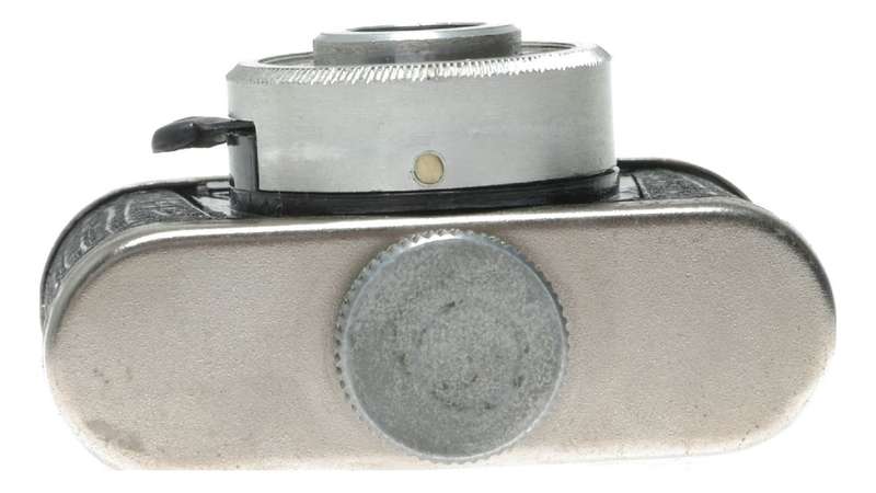 RJ Ompex 1:9 f=25 sub-miniature spy film camera in leather case Kunik Walter